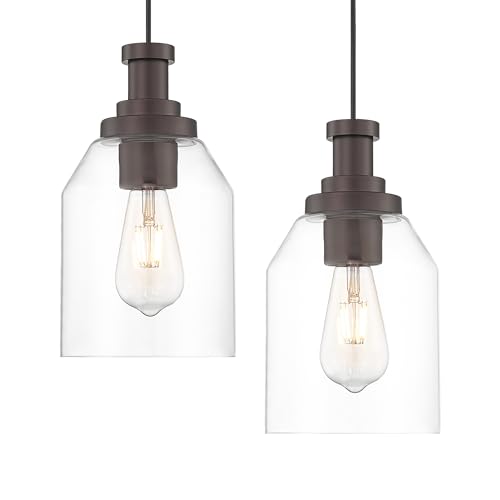 2 Pack Farmhouse Hanging Pendant Lights Kitchen (2 Count)