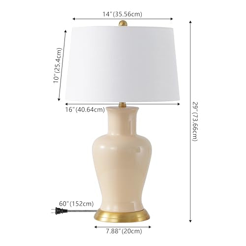 Julian Classic Ceramic Urn Metal LED Table Lamp 29"