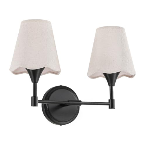 Black Bathroom Vanity Light Fixtures (Matte Black / 2 LIGHT)