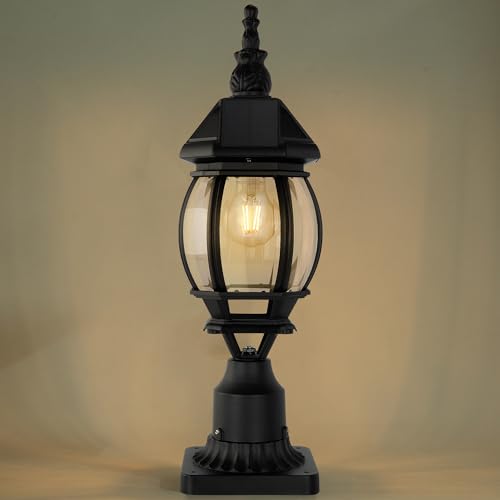 Solar Post Light With Pier Mount Base