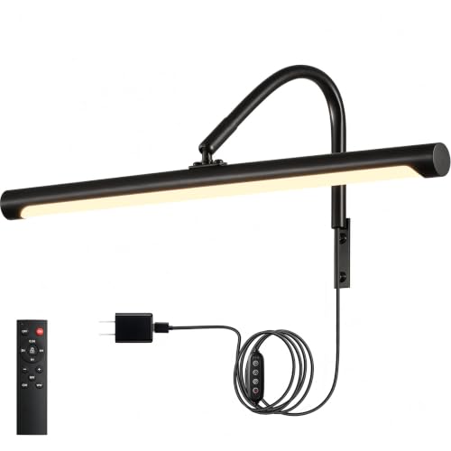 Plug in Picture Light for Wall (Black / 16 Inch)