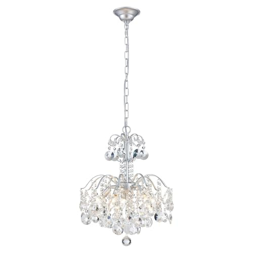 5 Light Crystal Chandelier Pendant Ceiling Light Modern Lighting Fixture for Bedroom Hallway Bar Kitchen Bathroom