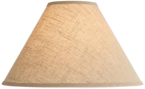 Pre Assembled Denni Fine Large Burlap Empire Shade 6x17x11.5