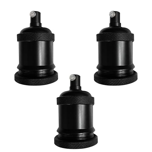 Black E26 Medium Base Light Socket 3 (3 Pack 3)