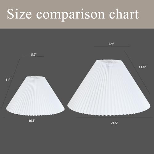 Large Pleated Lamp Shade for Arc