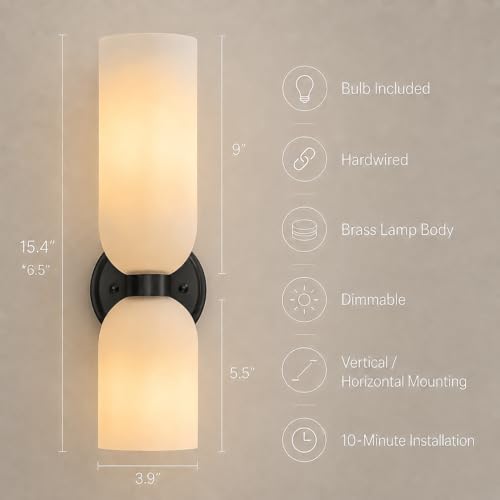 Bathroom Wall Sconces Set of Two