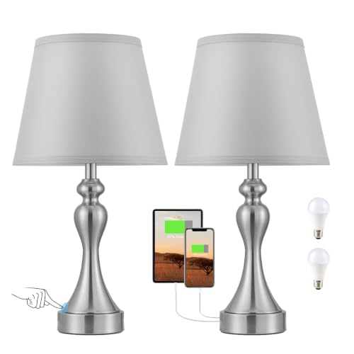 Touch Lamps for Nightstand (2 Count)