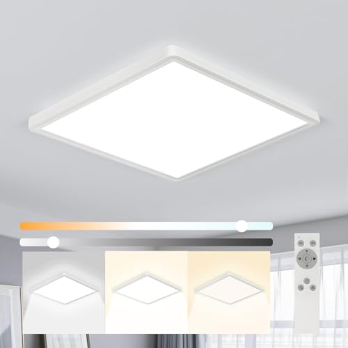 12 inch Dimmable LED Flush Mount Ceiling Light with Remote