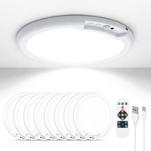Rechargeable Ceiling Light 8 Pack (8 Count)