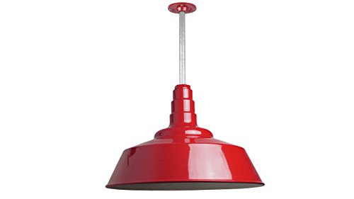 Industrial Pendant Light 20 Inch Extra Large Steel Warehouse Dome