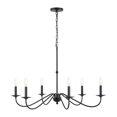 Wicklow 6 Light Farmhouse Chandelier 34.75"