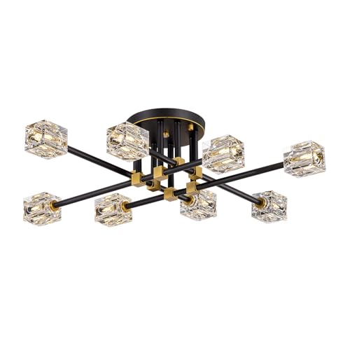 Modern Sputnik Ceiling Light Fixture with 8 Light