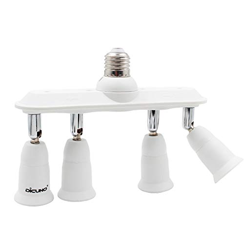 Light Socket Splitter 4 Way Adapter