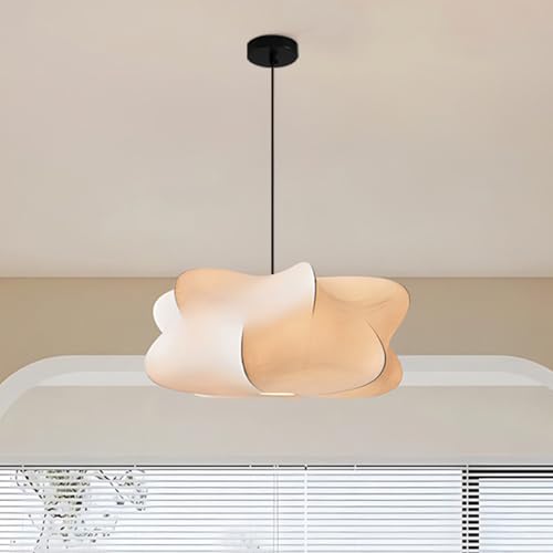 Janpanese Style White Fabric Pendant Light for Bedroom