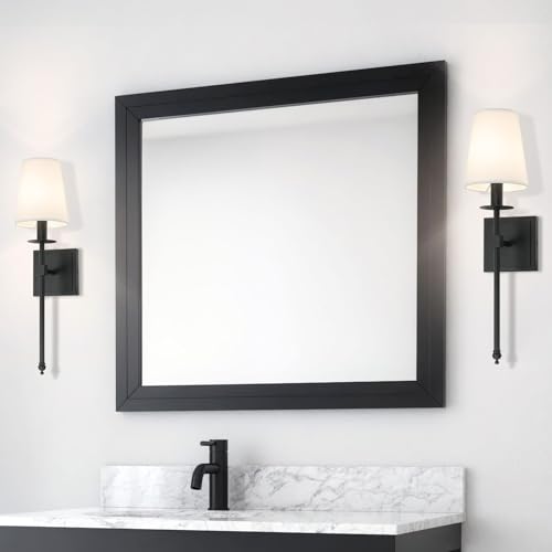 Black Sconces Set of 2 Modern Hardwired Bathroom Sconces (2 Count)