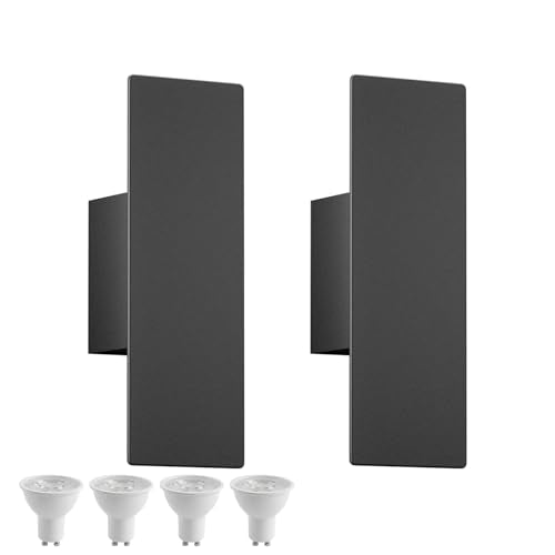 Hardwired Black Wall Sconces (2 Count)