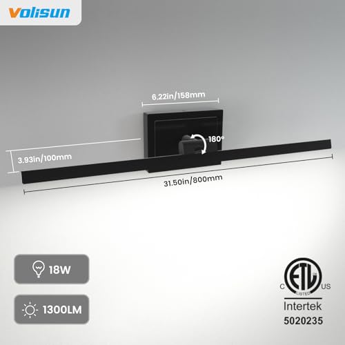 Modern Bathroom Vanity Light 31.5 inch