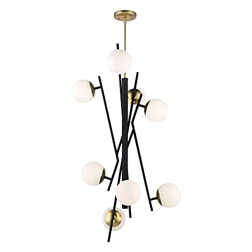 P359-618-L Alluria Pendant, 8-Light LED 48 Total Watts, Weathered Black