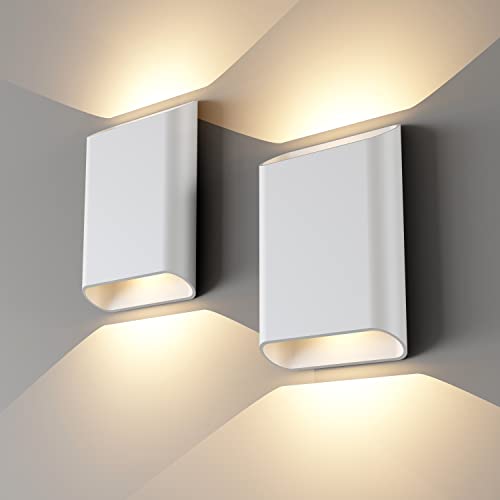 LED Wall Lights Outdoor Wall Sconces Dimmable 15.5W (2 Count)