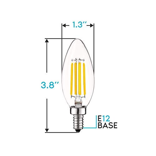 Vintage Candelabra LED Bulb 60W Equivalent (24 Count)
