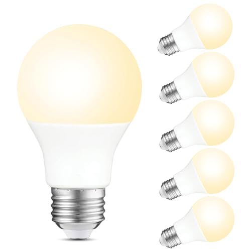 6 Pack A19 LED Light Bulbs Dimmable (6 Count)