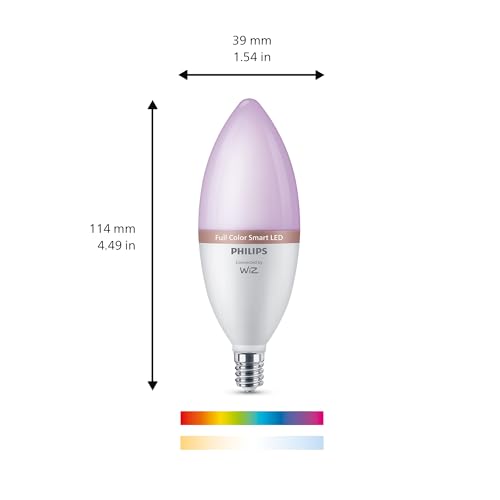 Smart 40W B12 Color LED Smart Candle (4 Count)