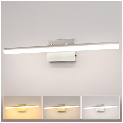 23.6 Inch Bathroom Vanity Light Bar Over Mirror Nickel 3CCT