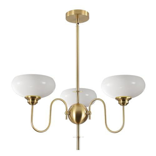 Gold and White French Chandelier Modern 3 Light Dining Room Chandelier Over Table Vintage Foyer Chandeliers Adjustable