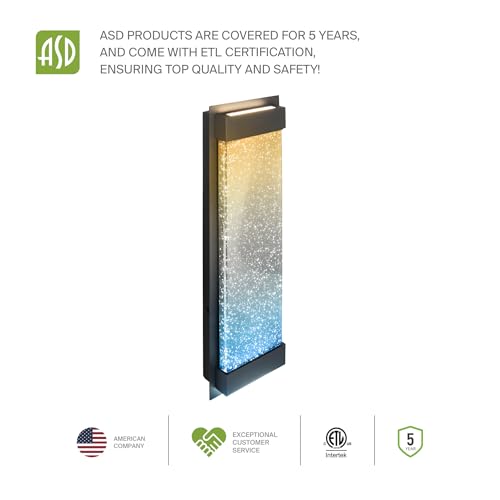 LED 24" Bubble Glass Wall Light Fixture
