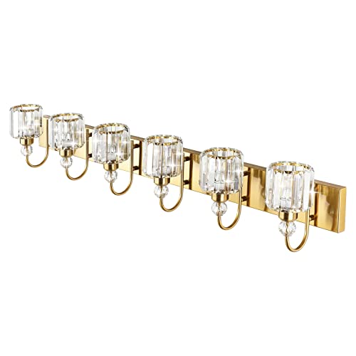 Gold Crystal Vanity Lights for Bathroom 6