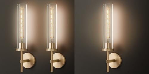 Gold Wall Sconces Set of 3
