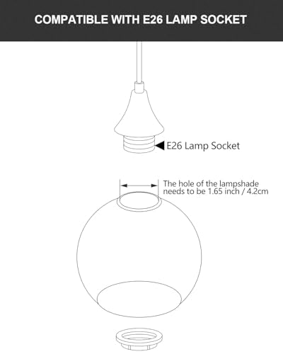 Vintage Brushed Nickel Pendant Light Kit