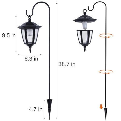 6 Pack Solar Hanging Lights Outdoor (6 Count)