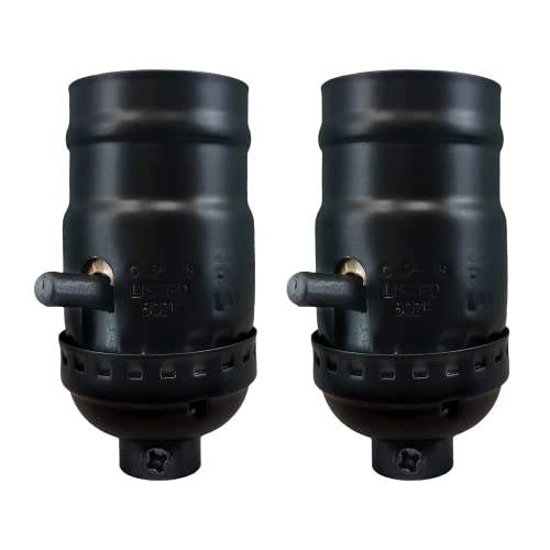 Push Through Lamp Socket for Incandescent or LED Bulbs (2 Count)