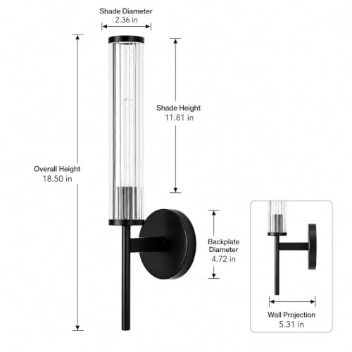 Black Wall Sconce