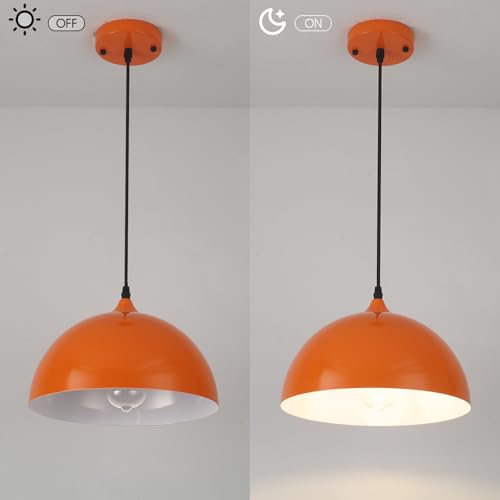 Orange Pendant Lights (3 Count)