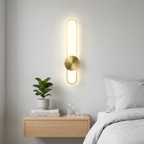 Modern Wall Sconce 4000K Dimmable LED Wall Light Fixture