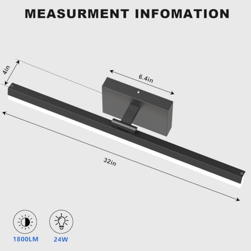 Modern Bathroom Vanity Light 32 inch