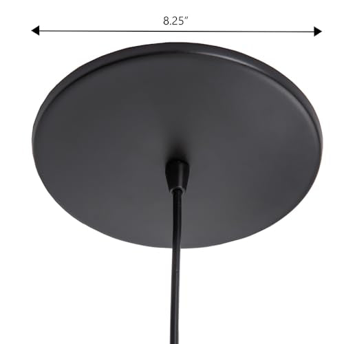 Worth Home Matte Black Pendant Recessed Can Conversion Kit Adapter Only