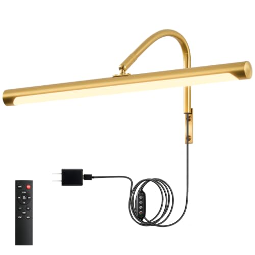 Plug in Picture Light for Wall (Gold / 16 Inch)