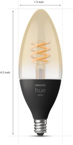 White Ambiance Filament E12 Candle Bulb Full Range of White Light