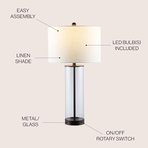 Collins Glass Table Lamp 29.25"
