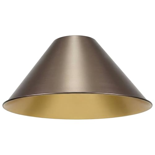 14" Large Industrial Metal Pendant Light Shade Covers (3 Count)