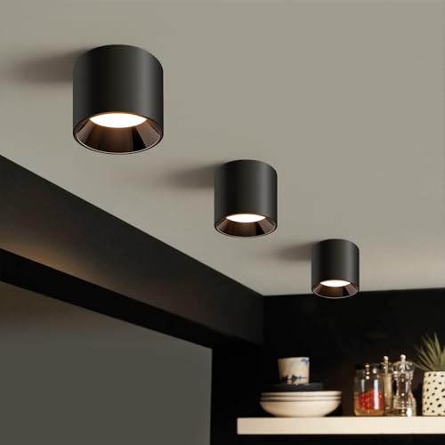 Hallway Light Flush Mount Modern LED Ceiling Light Fixtures for Kitchen Entryway (3 Count)