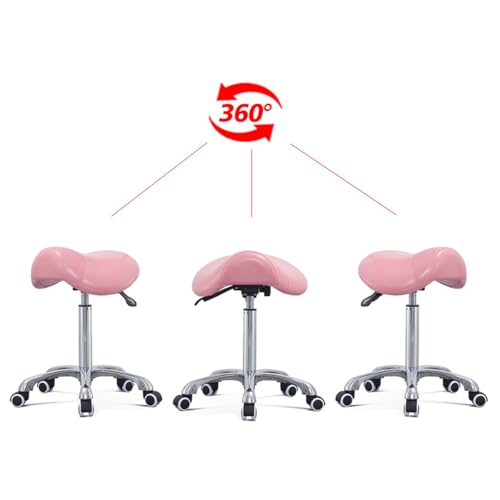 Saddle Stool Rolling Chair for Massage Clinic Spa Salon Cutting