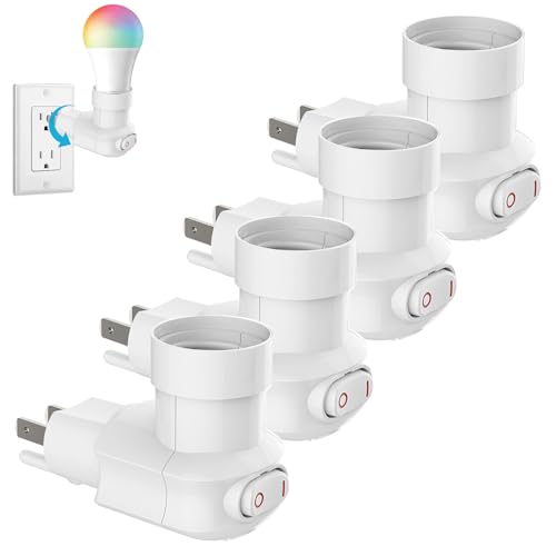 4 Pack Plug in Light Socket