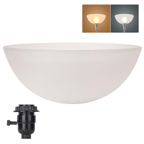 Glass Lamp Shade Replacement for Torchiere Floor Lamps