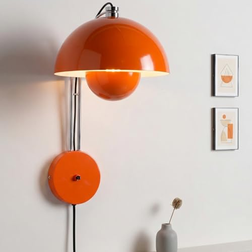 Mid Century Modern Bud Plug in Wall Sconces for Bedroom