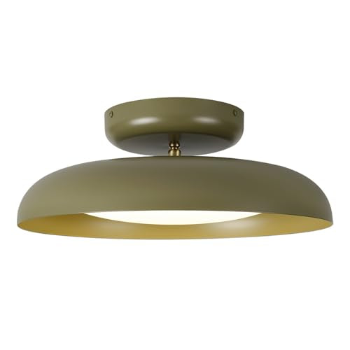 Dimmable LED 15.7 inch Semi Flush Mount Ceiling Light