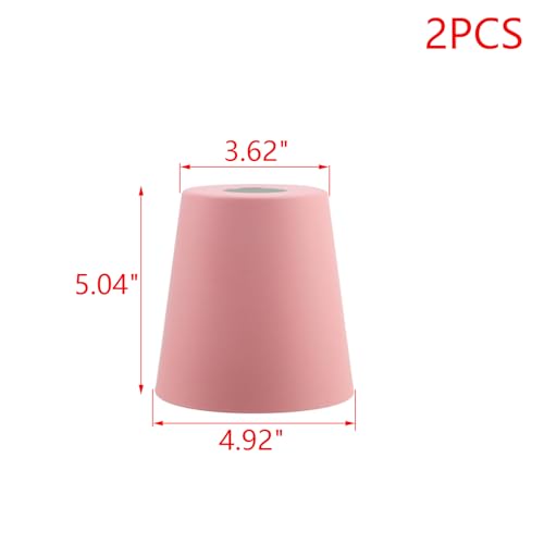 2PCS Pink Barrel Metal Lampshade (2 Count)